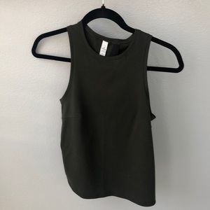 ❌SOLD❌ Lululemon deep forest green tank with open back